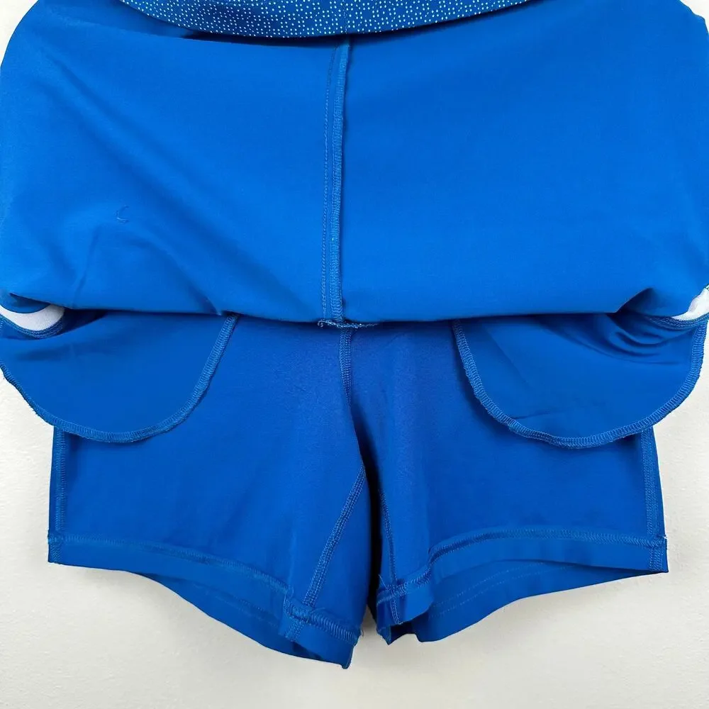 Under Armour Women's Golf Links Woven Skort Moroccan Blue 4 Tennis Pickleball